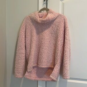 Soft pink sherpa